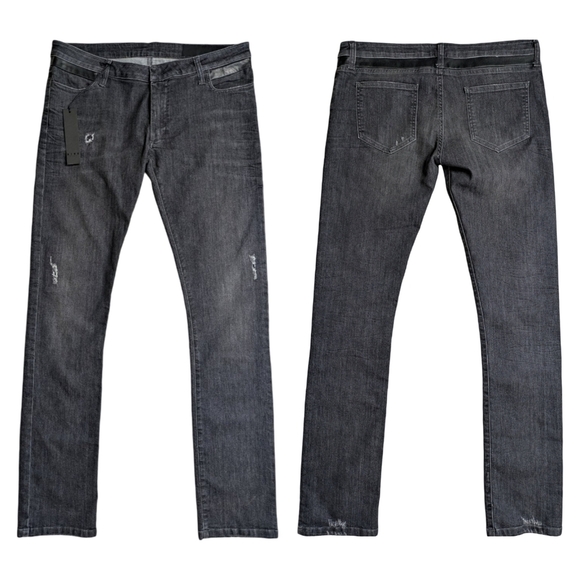 Stylish Charcoal Skinny Jeans for Men - Picture 3 of 13